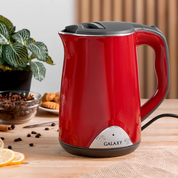 Чайник электрический 1,5 л Galaxy GL0301 красный
