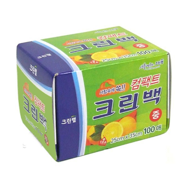 Пакеты фасовочные в коробке с клапаном для отрывания 25 х 35см 100 шт Clean Wrap