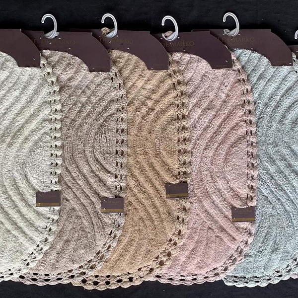 SIERRA (беж) Коврик для ванной кружевной 60х100