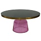 Столик кофейный odd, D75 см, черный/фиолетовый
