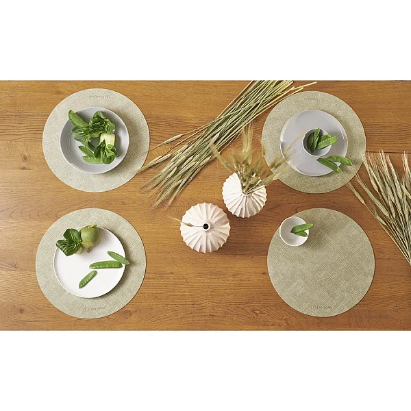 Набор салфеток сервировочных  Ø35 см Leanera мятные