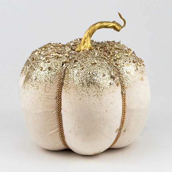 Сувенир Тыква 18 х 16 см Азалия кремовый