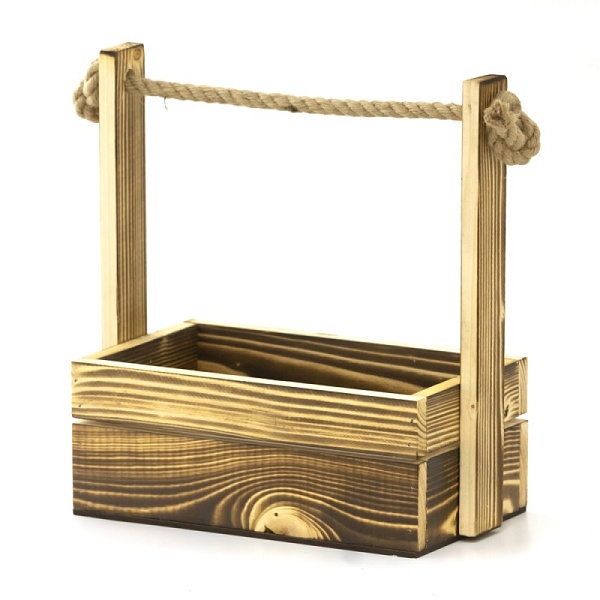 Корзина 20 х 12 х 23 см Азалия натуральный