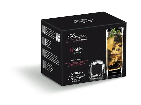 Набор бокалов для ликера 6 шт 60 мл  Luigi Bormioli Strauss