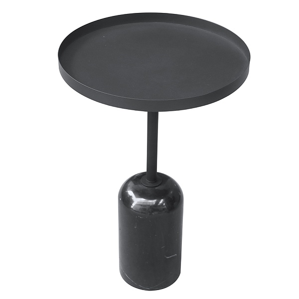 Столик кофейный lars, D40х58 см, черный