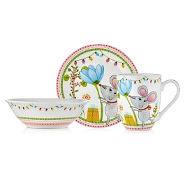 Набор посуды детский Walmer Miss Mouse 3 предмета