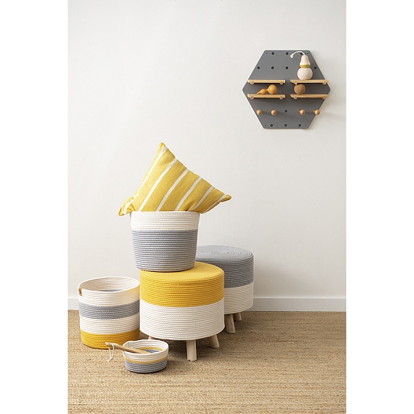 Корзина для хранения 30 х 30 см Bergenson Bjorn Ciary горчичный