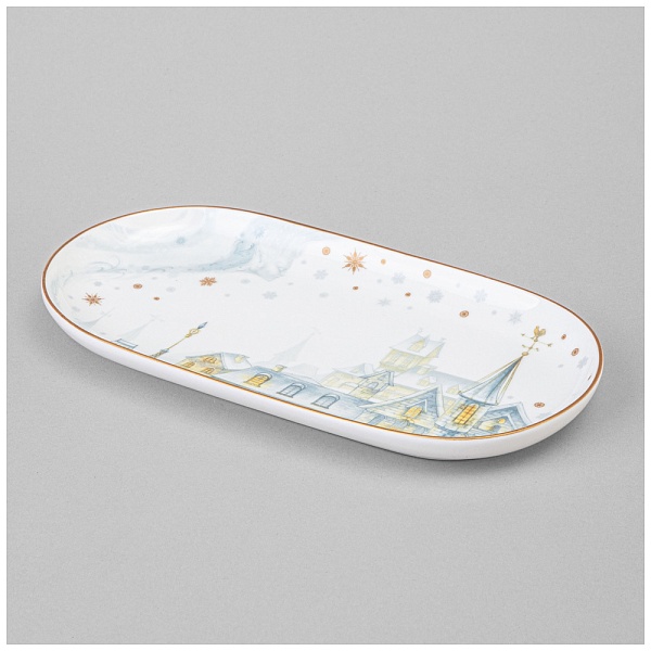 Блюдо овальное 20,5 см Lefard Снежная королева