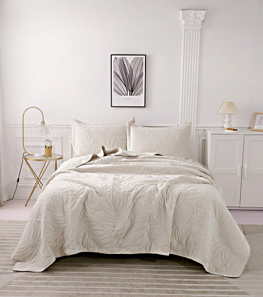 Комплект покрывало и наволочки 240 х 260 см Sofi de Marko Глория молочный