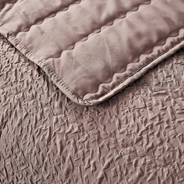 Комплект из покрывала и наволочки 160 х 220 см Sofi de Marko Надин мокко