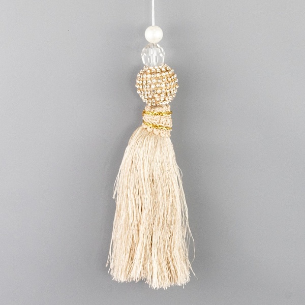 Украшение подвесное Кисточка 5 х 18 см Азалия шампань