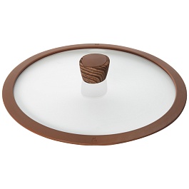 Крышка стеклянная с силиконовым ободом 28 см Nadoba Greta