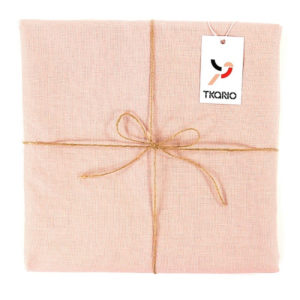 Скатерть из умягчённого льна 143 х 250 см Tkano Essential пыльная роза