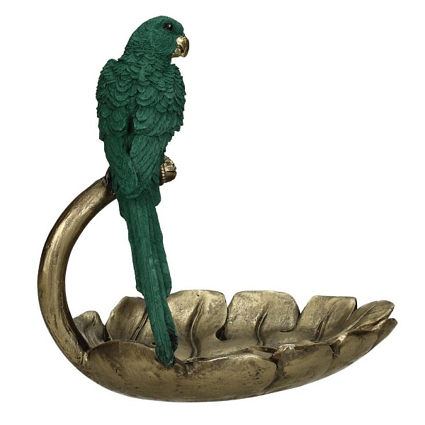 Статуэтка Kersten BV Royal Animals Parrot зелёный