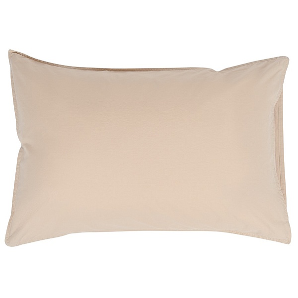 Набор наволочек из органического стираного хлопка 70 x 50 см Tkano Essential 2 шт бежевый