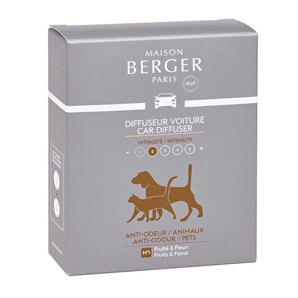 Сменный блок для автодиффузора Maison Berger Против запахов животных 2 шт