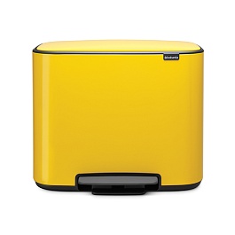 Мусорный бак 11 + 23 л Brabantia Pedal Bin Bo жёлтый