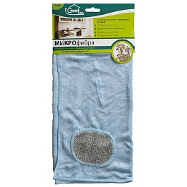 Салфетка  для кухни с абразивной вставкой