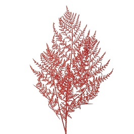 Ветка с глиттером 80 см DecoLine красный