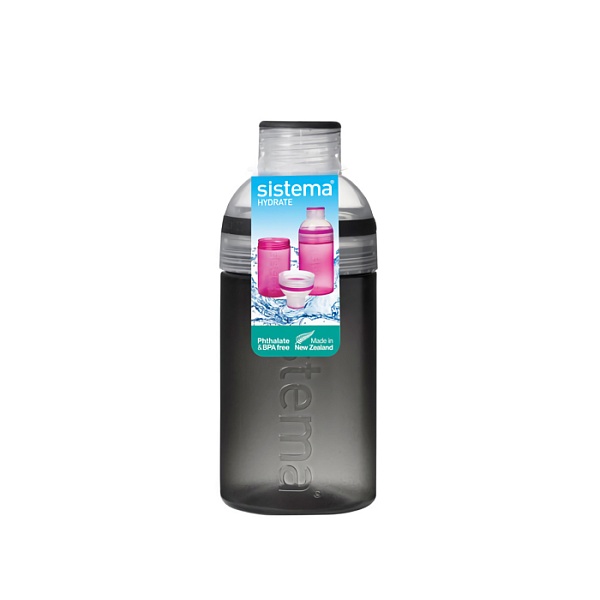 Питьевая бутылка 480 мл Sistema Hydrate Трио чёрный