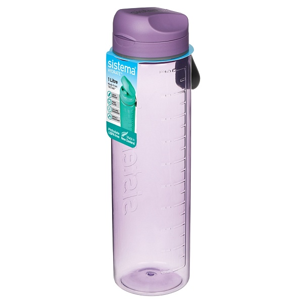Бутылка для воды 1 л Sistema Tritan в ассортименте