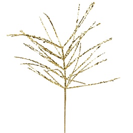 Ветка с глиттером 73 см Азалия золотая