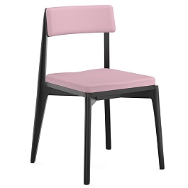 Стул рогожка Latitude Aska чёрный-розовый