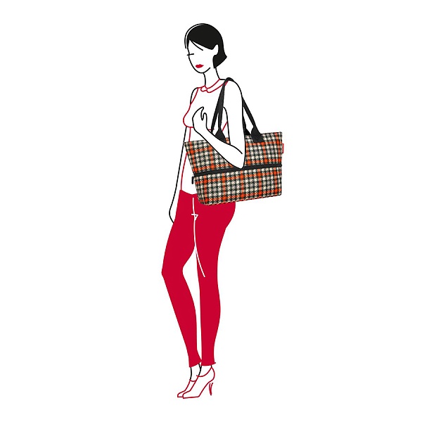 Сумка shopper e1 glencheck red