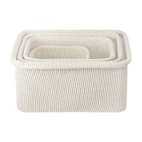 Набор из 4-х корзин для хранения Bergenson Bjorn Sustainable collection молочный
