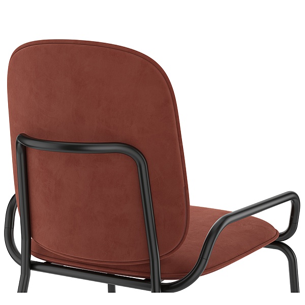 Набор стульев Latitude Ror Double Frame 2 шт велюр чёрный-тёмно-красный