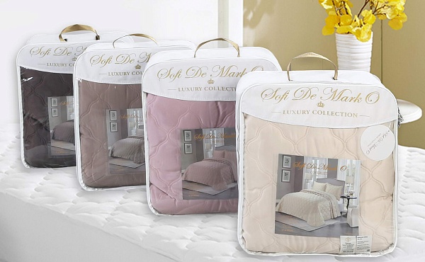 Комплект из покрывала и двух наволочек 240 х 260 см Sofi de Marko Одри шоколадный