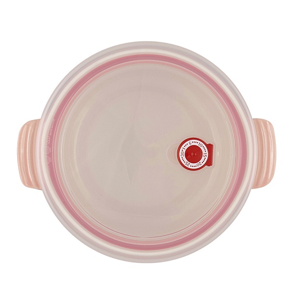 Контейнер керамический 2,2 л с вакуумной крышкой Guffman розовый