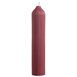Свеча декоративная 25,5 см Tkano Edge бордовый