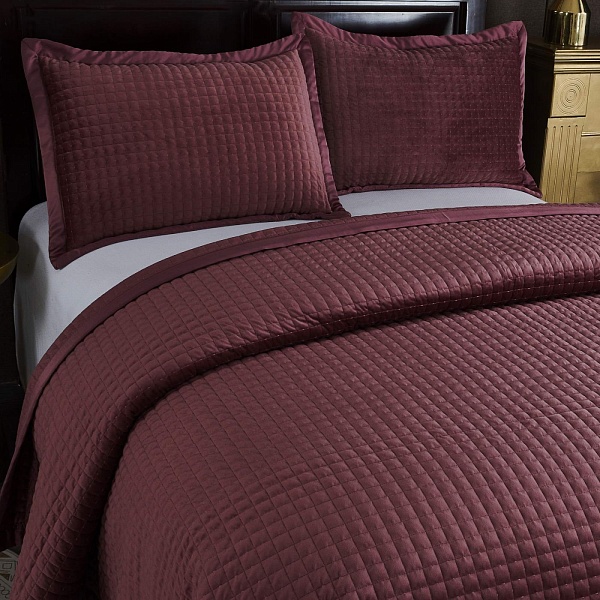 Комплект покрывало и наволочка 160 х 220 см Sofi de Marko Лоретта пепельная роза