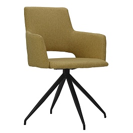 Кресло Berg "Camila" лен, горчичное