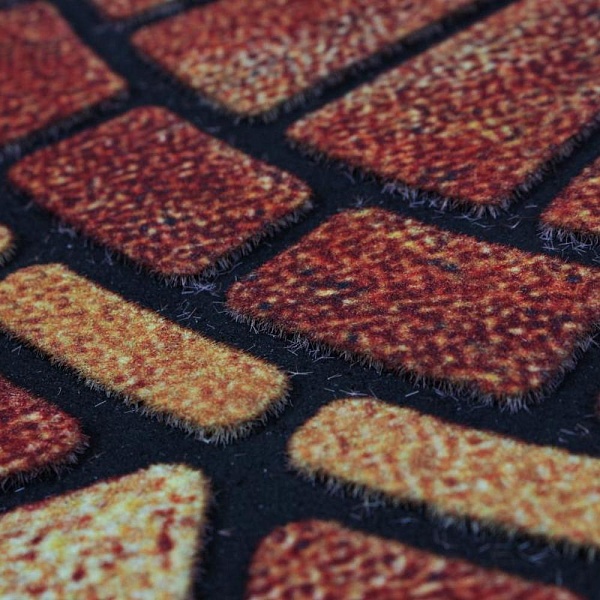 Коврик придверный флок. 45х75 см Пражский град