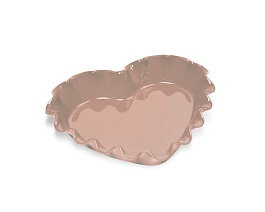 Форма для пирога Emile Henry Сердце розовый  