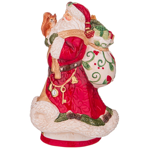 Фигура 19 х 20 х 31 см Lefard Дед Мороз красный/белый