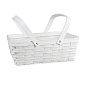 Корзина плетеная 31,5  x 21,5 x 25,5 см Азалия белая
