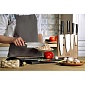 Подставка с магнитными держателями для 5-ти ножей Chef натуральный ясень