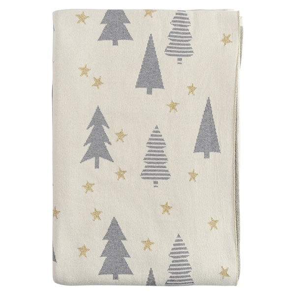 Плед из хлопка 130 х 180 см Tkano New Year Essential Magic Forest