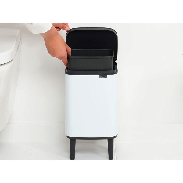 Мусорный бак 12 л Brabantia Bo Hi белый