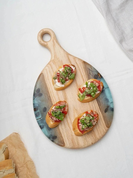 Доска Мастерская Клименко Ольха С бирюза