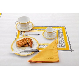 Тарелка подстановочная ARENA д.31 см желтая