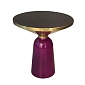 Столик кофейный odd, D50 см, черный/фиолетовый