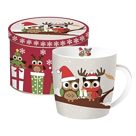 Кружка 350 мл. "Сова на ветке"