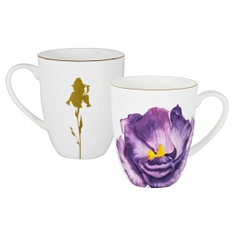 Кружка 400 мл Anna Lafarg Emily Flowers Iris