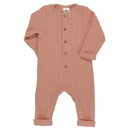 Комбинезон с длинным рукавом 9-12 М Tkano Essential пыльная роза