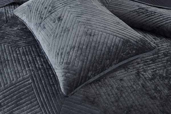 Патрисия (антрацит) Покрывало 160х220