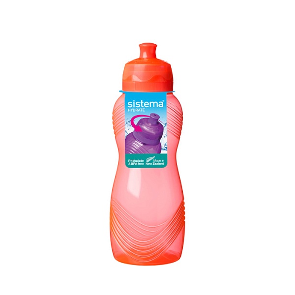 Бутылка для воды 600 мл Sistema Hydrate красный